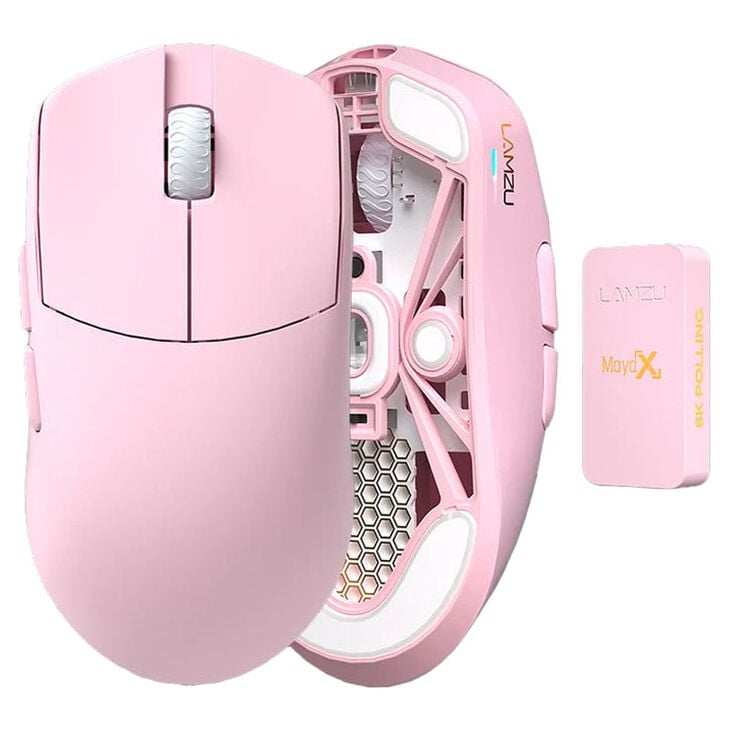 Lamzu Maya X Gaming Maus, 8K, Wireless - Pink image number 0