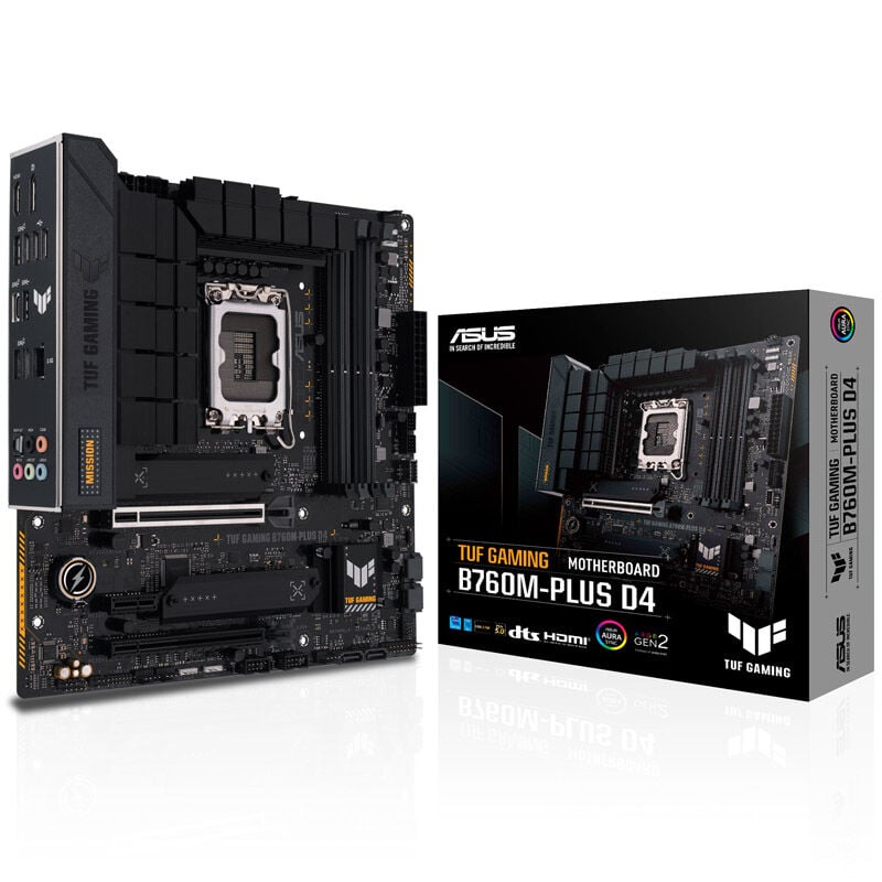 ASUS TUF Gaming B760M-Plus D4, Intel B760 Mainboard - Sockel 1700, DDR4