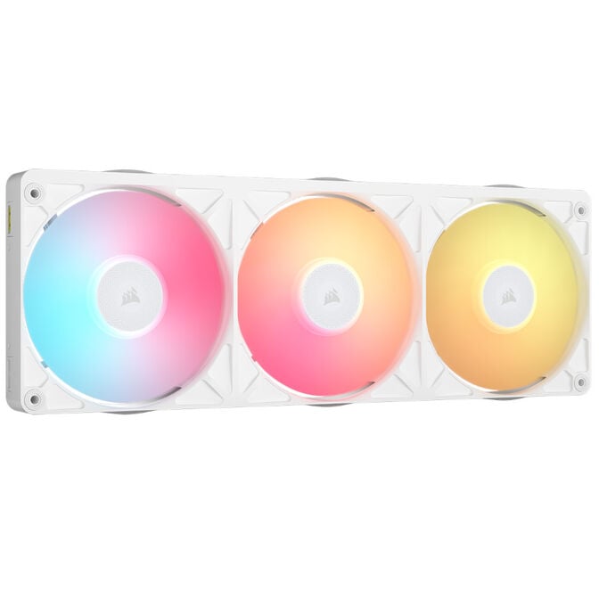 CORSAIR iCUE LINK RX360 II Unified Frame RGB Triple-Fan PWM-L&uuml;fter, 2.100U/min - mit Controller, wei&szlig; image number 0