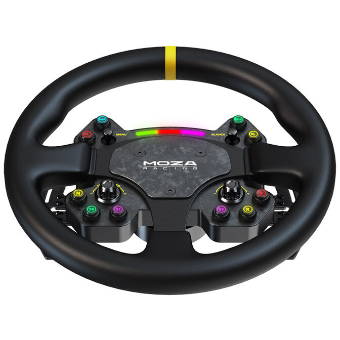 MOZA RS V2 Steering Wheel, Round - Leather (33 cm) image number 2