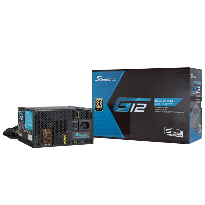 Seasonic G12 GC 80 PLUS Gold power supply - 650 watts, black image number 7