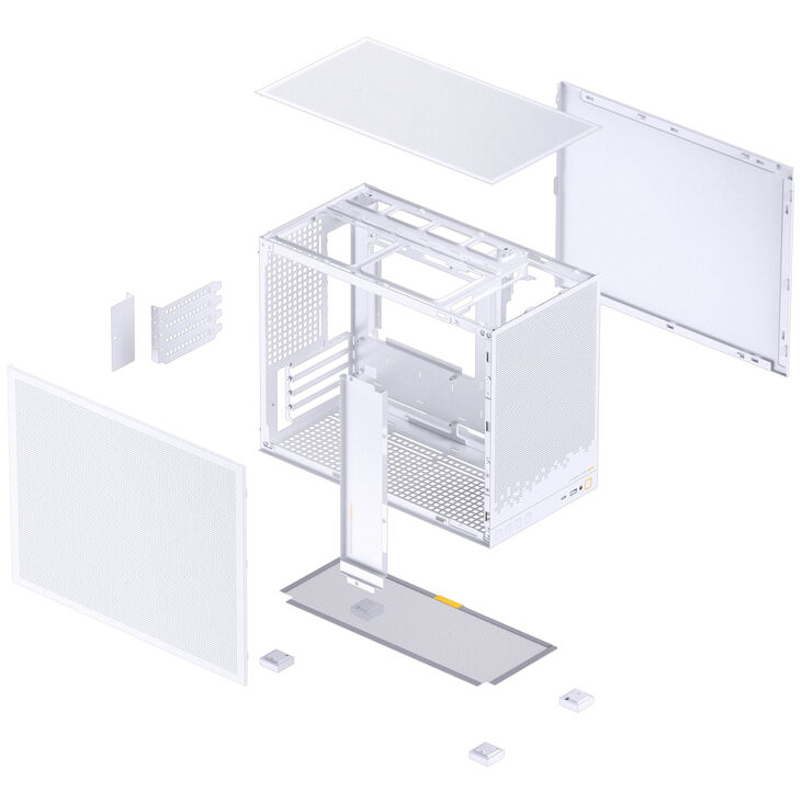 Jonsbo D32 STD Mesh PC-Gehäuse, Mini-Gehäuse, mATX - weiß image number 10