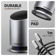 AXAGON HMC-WL9 USB-C Hub, 9in1-Dockingstation, 3x 10Gbps USB - grau image number null