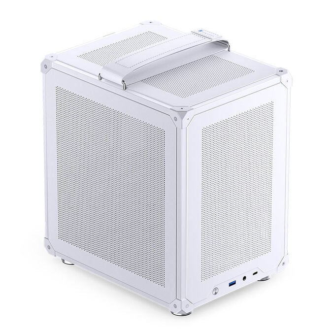 Jonsbo C6-ITX PC Case, Mini Tower, ITX, with Carry Handle - White image number 0