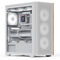 Aerocool D501A PC case, Mid Tower, ATX, Tempered Glass - white