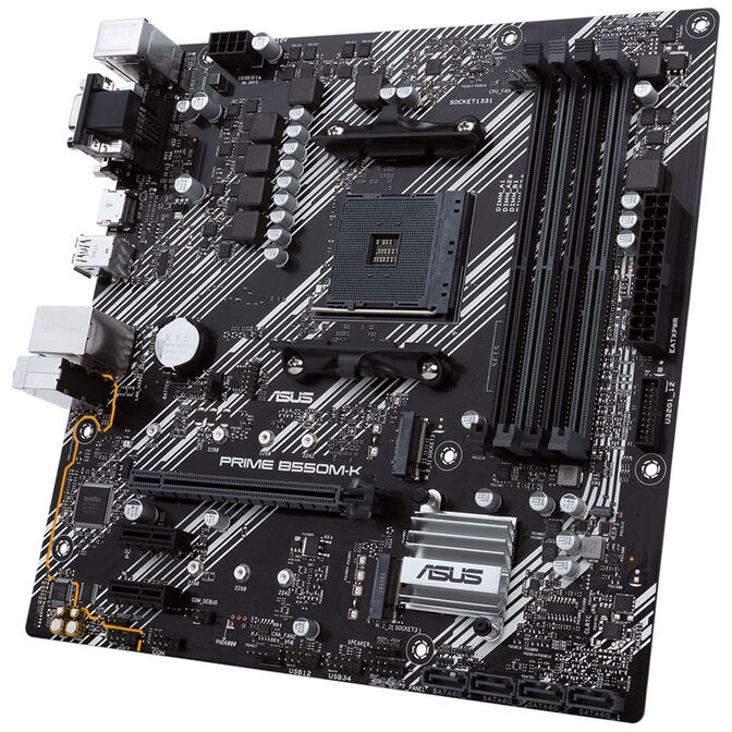 ASUS Prime B550M-K, AMD B550 Mainboard - Sockel AM4 image number 3