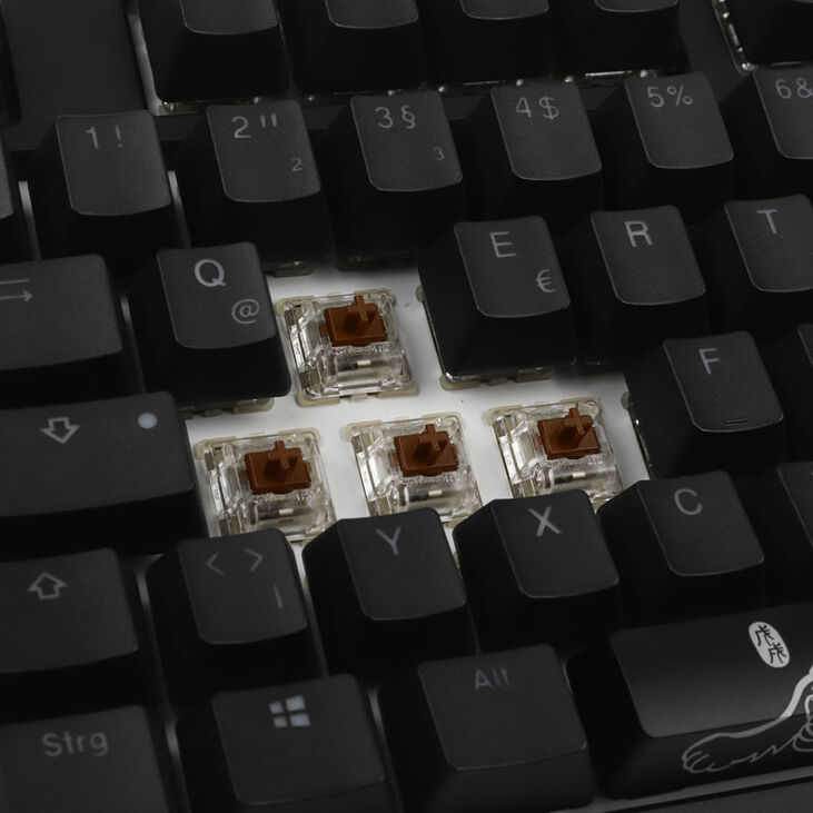 Ducky One 2 Backlit PBT Gaming Keyboard, MX-Brown, RGB LED - black image number 6