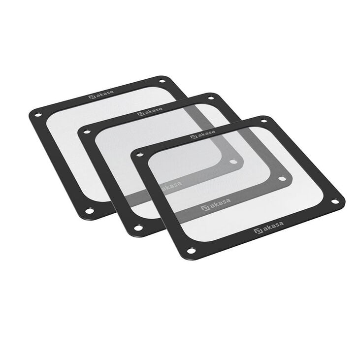 Akasa 120-mm-Staubfilter, magnetisch - 3er-Pack image number 0