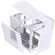 Jonsbo C6 MAX PC case, mini case, Micro-ATX, Tempered Glass - white image number null