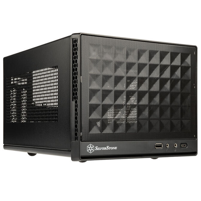 SilverStone SST-SG13B-C Sugo 13, Mini-ITX case, Mesh Front Panel, USB Type C - black image number 0
