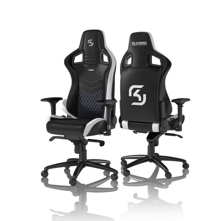 noblechairs EPIC Gaming Stuhl SK Gaming Edition schwarz/weiß/blau
