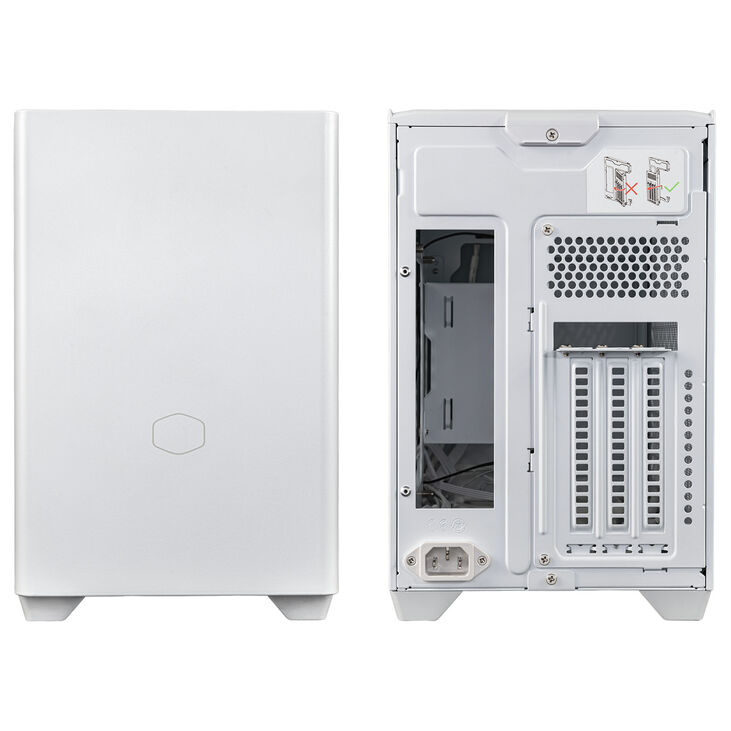 Cooler Master MasterBox NR200P V2 Mini-ITX Gehäuse, Tempered Glass - weiß image number 2