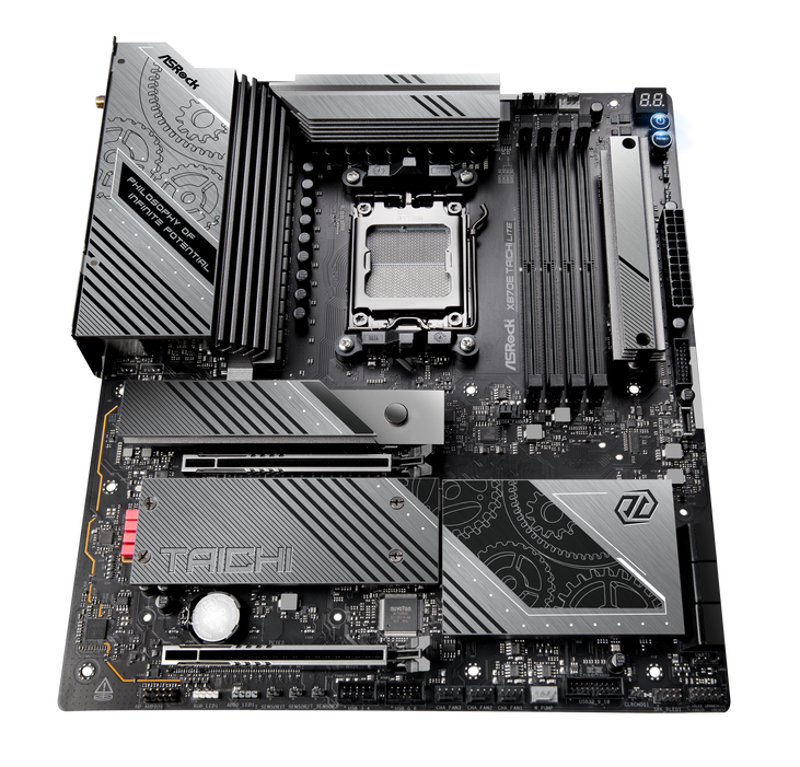 ASRock X870E Taichi Lite motherboard, Socket AM5, AMD X870E, EATX, DDR5 image number 4