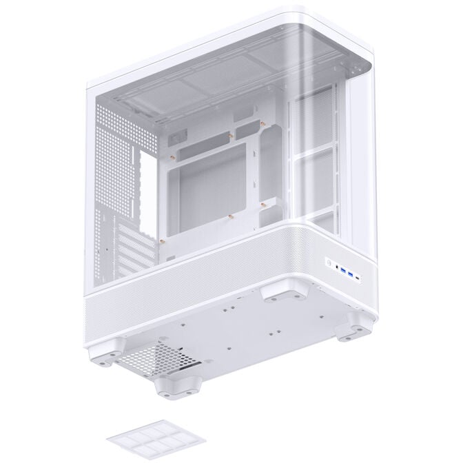 Jonsbo TK-5 PC Case, Mid Tower, ATX, Tempered Glass - white image number 12