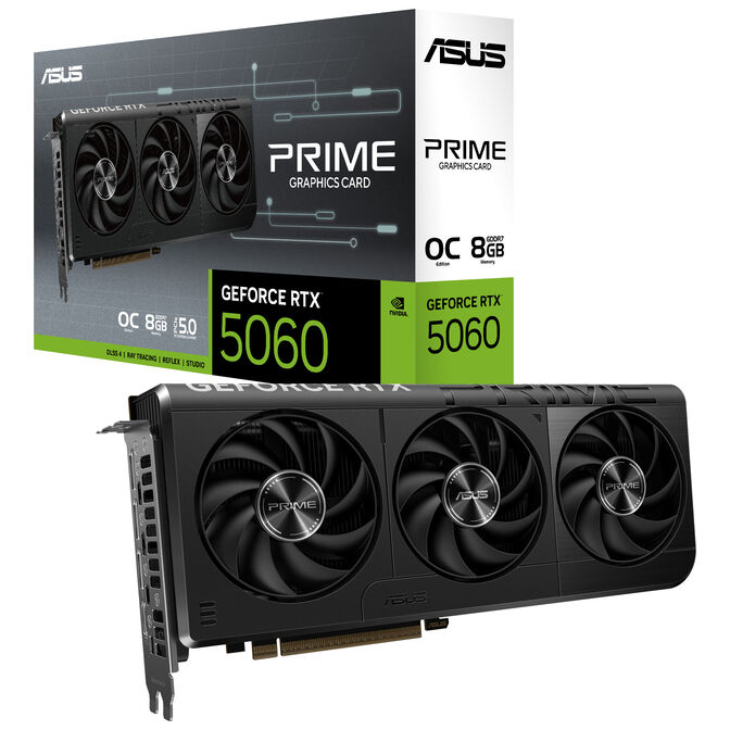ASUS Prime GeForce RTX 5060 OC Edition, 8192 MB GDDR7 image number 0