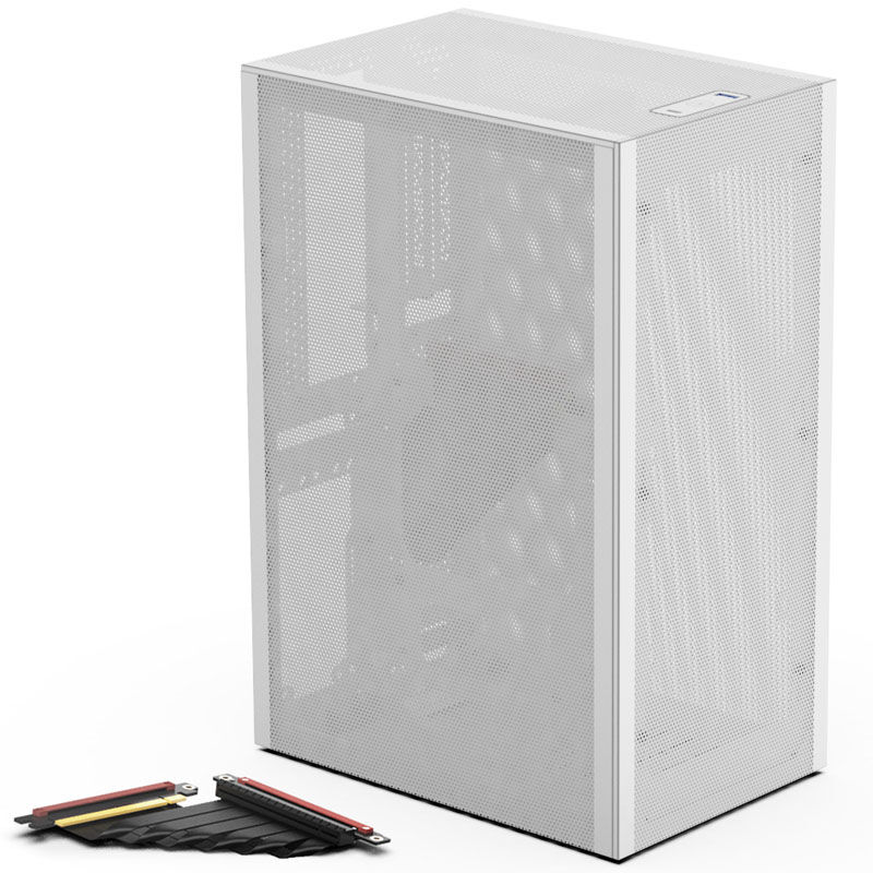 自作PC Ssupd Meshlicious White Ssupd Meshlicious Full Mesh PCIE 4.0 Edition Mini-ITX Case - white