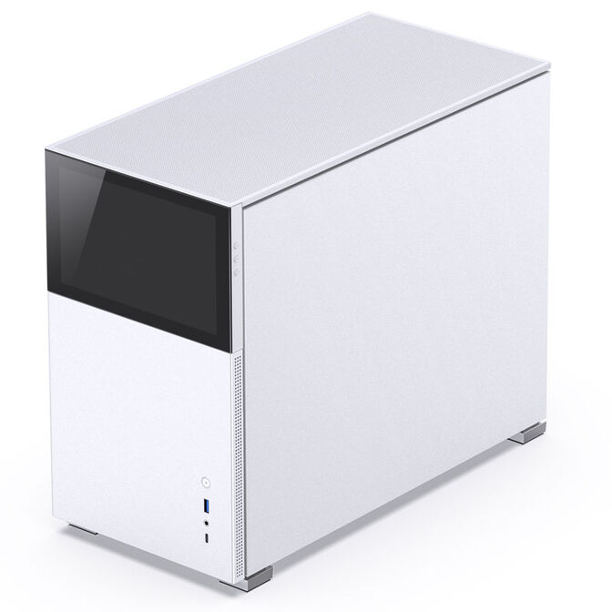 Jonsbo D31 Screen Micro-ATX Geh&auml;use, Tempered Glass - wei&szlig; image number 2