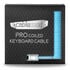 CableMod PRO Coiled Keyboard Cable USB-C zu USB Typ A, Blueberry Cheesecake - 150cm image number null