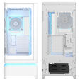 ASUS Prime AP304 ARGB PC Case, Mid Tower, ATX, ARGB, Tempered Glass &ndash; white image number null