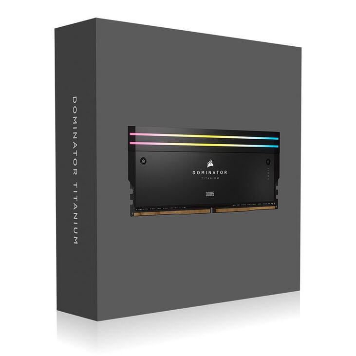 Corsair Dominator Titanium DDR5-6000 RAM, CL36, XMP - 64 GB Quad-Kit, black image number 9
