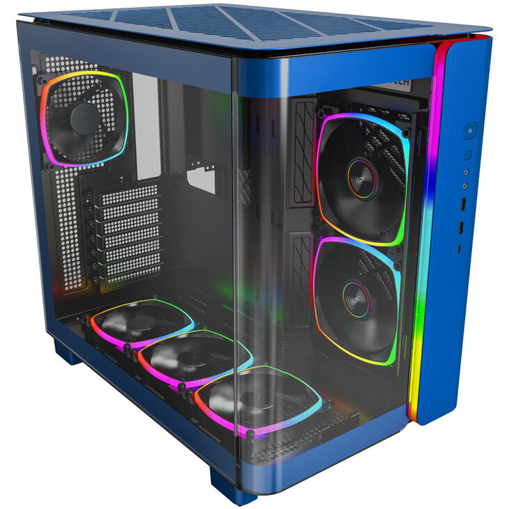Montech KING 95 PRO Mid Tower, Tempered Glass, ARGB - Berlin Blue image number 1
