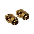 Corsair Hydro X Series Adapter 90 Grad G1/4 Zoll AG auf G1/4 Zoll IG - 2er Pack, drehbar, gold image number null