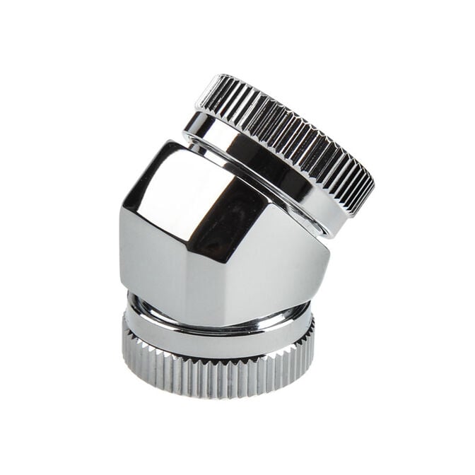 PHANTEKS Hard-Tube Adapter 2x 12mm 45 Grad - chrome image number 0