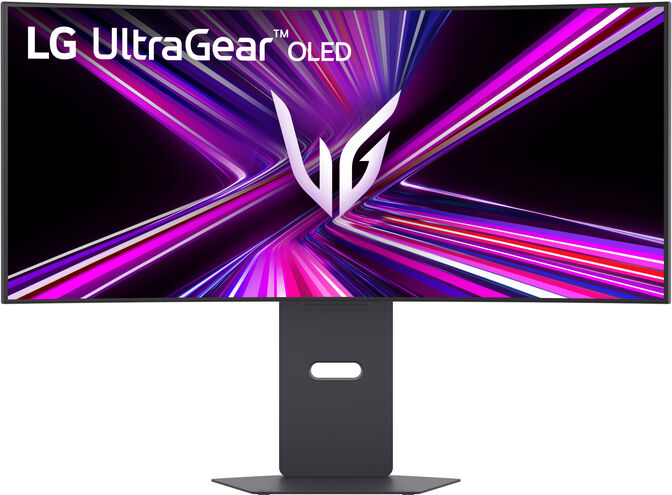LG UltraGear OLED GX9 34GX900A-B 34-inch UWQHD Curved Gaming Monitor, 240Hz, OLED, G-SYNC Compatible image number 1