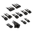 Kolink Core Pro Braided Cable Extension Kit 12V-2x6 Type 1 - Jet Black/Brilliant White image number null
