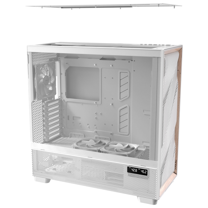 Antec Flux Pro PC Case, full tower, E-ATX, tempered glass &ndash; white image number 24