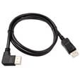 InLine 8K (UHD-2) DisplayPort Kabel, links gewinkelt, schwarz - 1m image number null