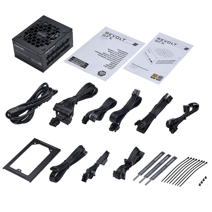 PHANTEKS Revolt SFX 80 PLUS Platinum Netzteil, modular, ATX 3.0 - 850 Watt image number 9