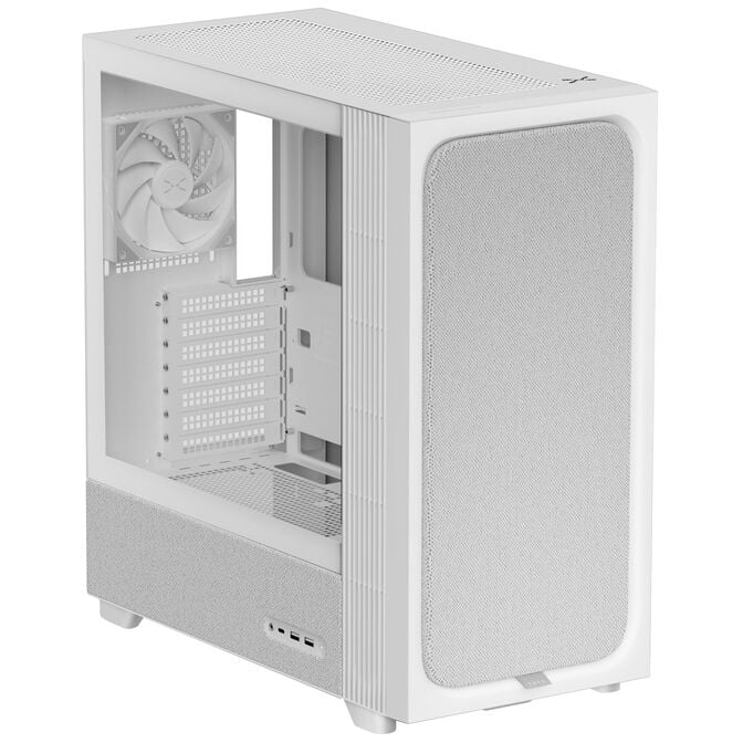 TRYX FLOVA F50 PC Case, ATX, Tempered Glass - White image number 1