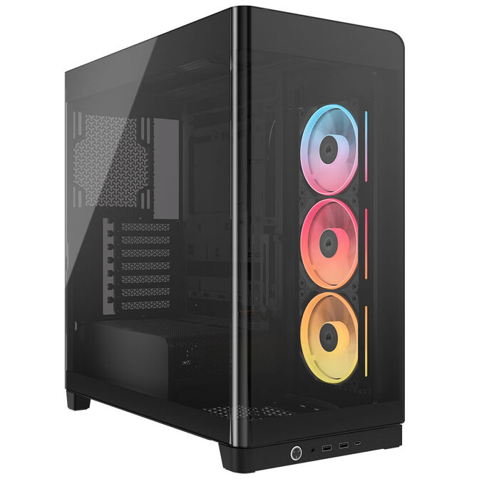 Corsair FRAME 4500X LX-R RGB PC Case, Mid-Tower, E-ATX, Tempered Glass - Black image number 0