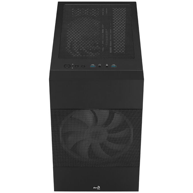 Aerocool Atomic v1 Mid Tower, ARGB, Tempered Glass - Black image number 3