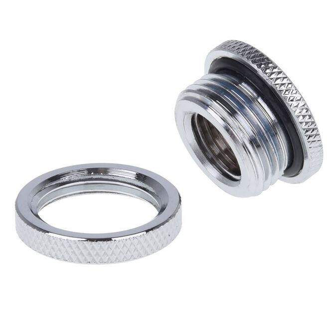 Alphacool HF Schottverschraubung, kurze Version, G1/4 - Chrome image number 1