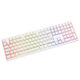 Ducky Zero 6108 Pure White Kabellose Gaming Tastatur, RGB - Cherry MX2A Blue, ISO (DE)