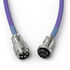 Glorious GMMK Coiled Cable Nebula, Spiral Keyboard Cable, USB-C/USB-A - Purple/Silver image number null
