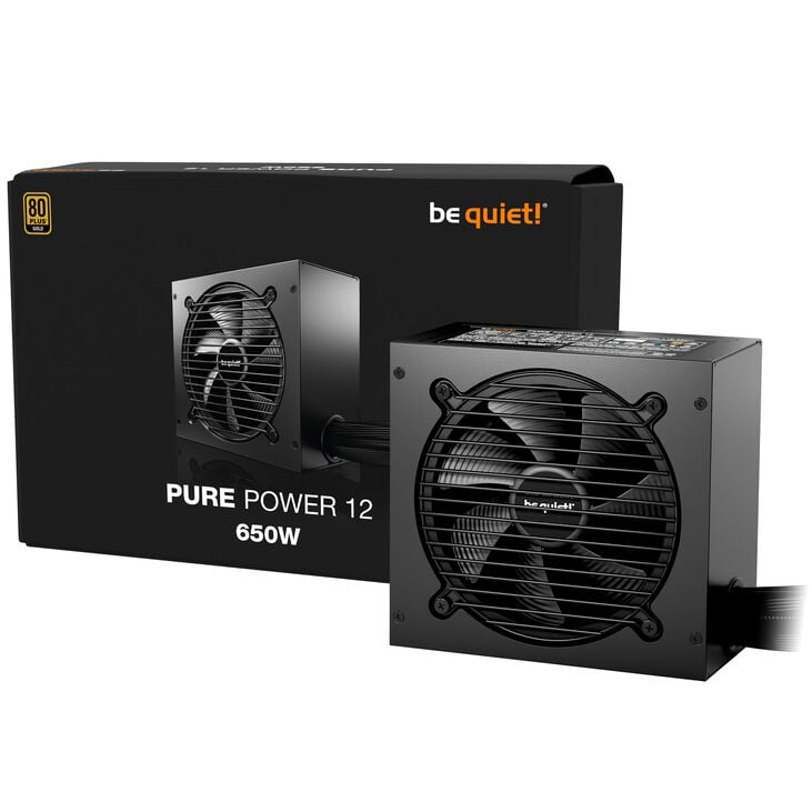 be quiet! Pure Power 12 Netzteil, 80 PLUS Gold, ATX 3.1, PCIe 5.1 - 650 Watt image number 0