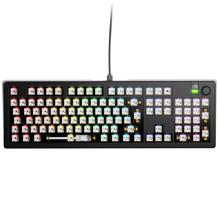 Glorious GMMK 3 100 % Custom Gaming-Tastatur - Barebone, ISO-Layout, schwarz image number 1