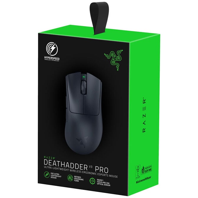 Razer DeathAdder V3 Pro Wireless Gaming Mouse - black image number 9