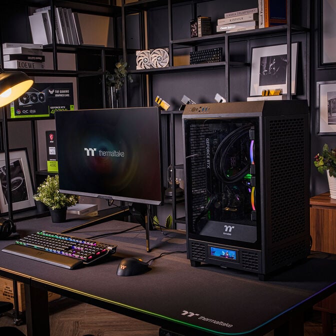 Thermaltake The Tower 200 PC-Geh&auml;use, Mini-Geh&auml;use, Mini-ITX, Tempered Glass - schwarz image number 2