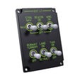 VIRPIL Controls Vector Lighting MCP, 6x Drei-Wege-Schalter, RGB-Beleuchtung - schwarz image number null