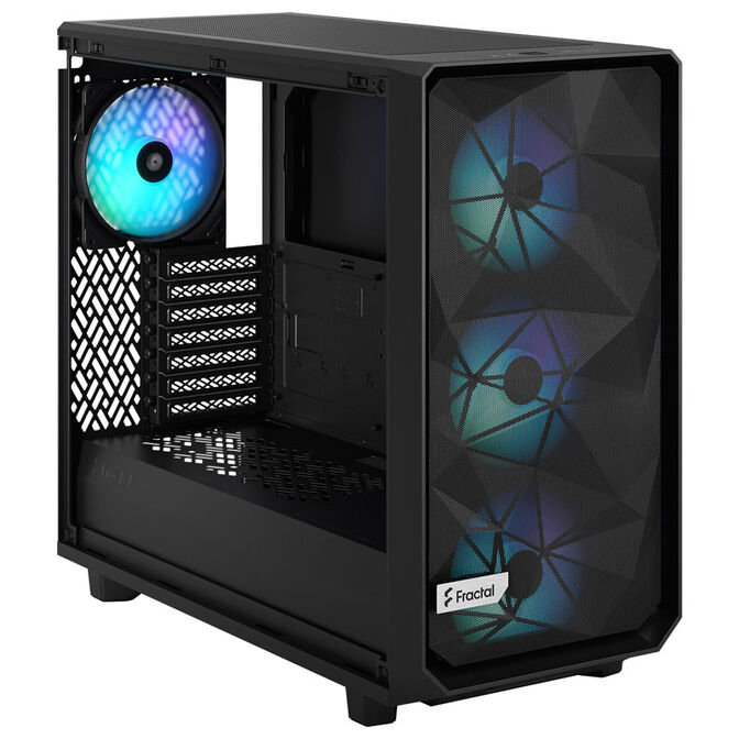 Fractal Design Meshify 2 Lite RGB Mid Tower Light Tint, Tempered Glass, Black image number 6