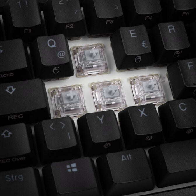 Ducky One 2 SF Gaming Tastatur, MX-Speed-Silver, RGB LED - schwarz image number 6