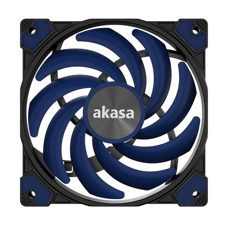 Akasa Alucia XS Slim Fan, 120 mm - blue image number 1