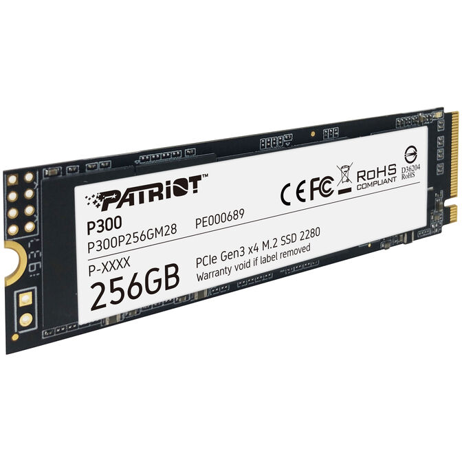 Patriot P300 NVMe SSD, PCIe 3.0, M.2 Type 2280 - 256GB image number 1