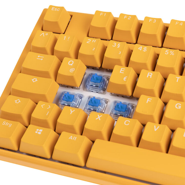 Ducky One 3 Yellow Gaming Tastatur, RGB LED - MX-Blue image number 4