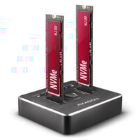 AXAGON ADSA-M2C NVMe CLONE DUAL SSD Docking Station
