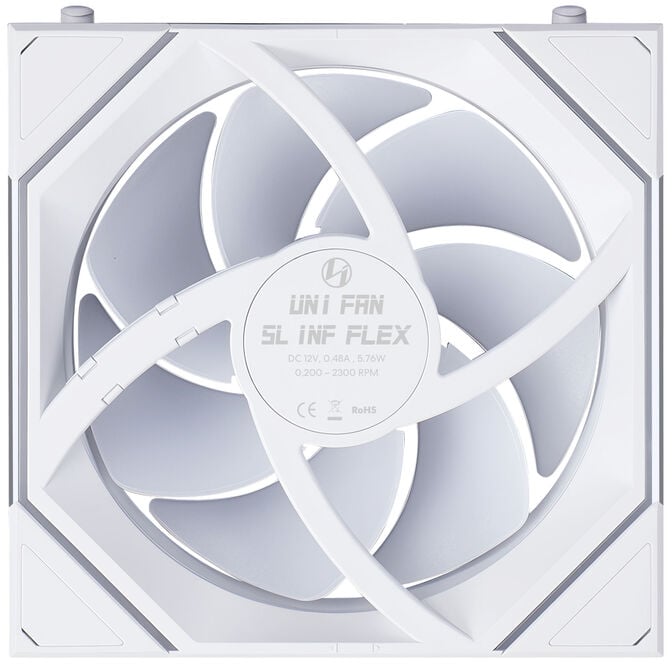 Lian Li UNI FAN SL-INF FLEX Wireless Fan, ARGB - 120mm, white, 3-pack with controller image number 5